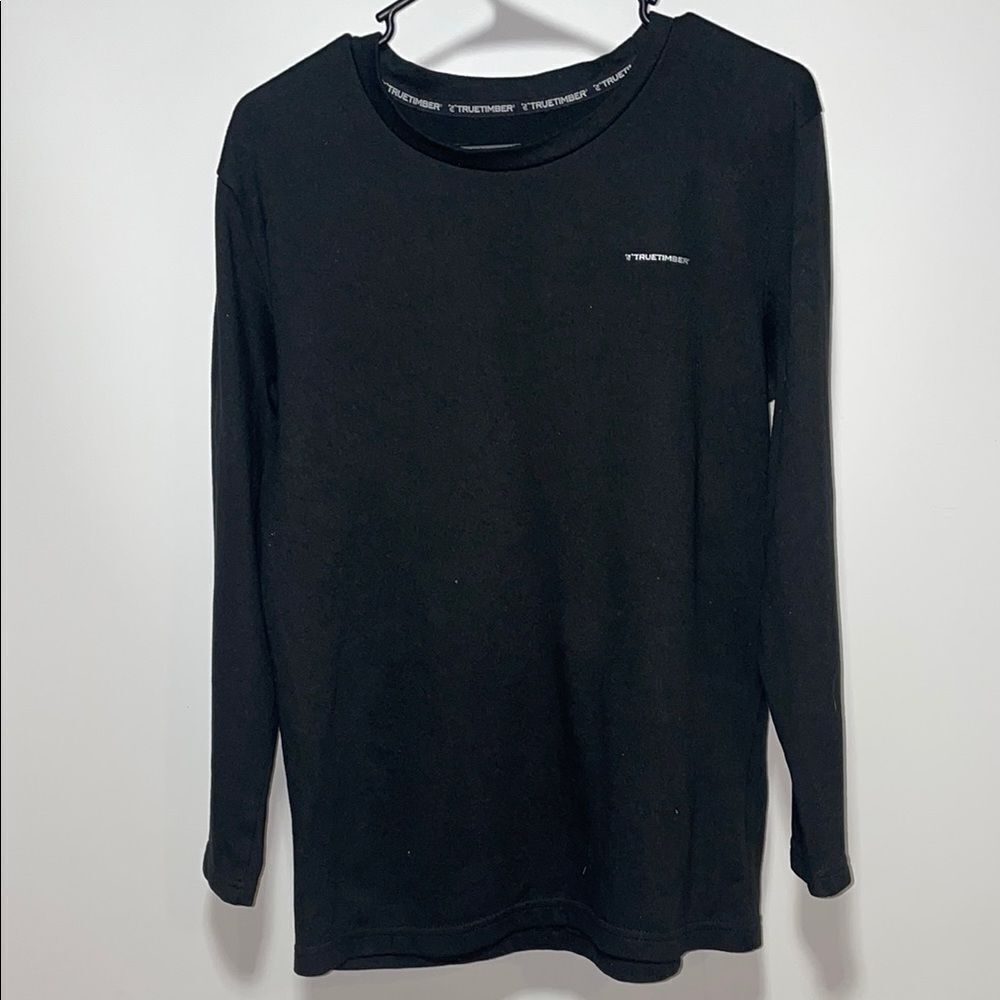 Classic Black Long Sleeve Tee with Crew Neck